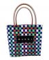 MARNI（マルニ）の古着「フラワーカフェ ピクニックバッグ/バッグ/トートバッグ/ハンドバッグ/ピクニックバッグ」｜ブルー×オレンジ