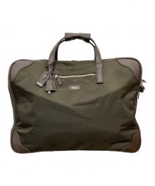 TUMI（トゥミ）の古着「レザーコンビブリーフケース/ブリーフケース/ビジネスバッグ」｜オリーブ×ブラウン
