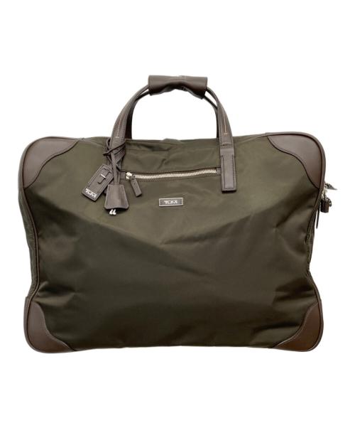 TUMI（トゥミ）TUMI (トゥミ) レザーコンビブリーフケース/ブリーフケース/ビジネスバッグ オリーブ×ブラウンの古着・服飾アイテム