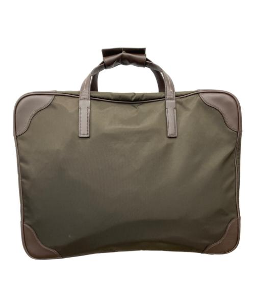 TUMI（トゥミ）TUMI (トゥミ) レザーコンビブリーフケース/ブリーフケース/ビジネスバッグ オリーブ×ブラウンの古着・服飾アイテム