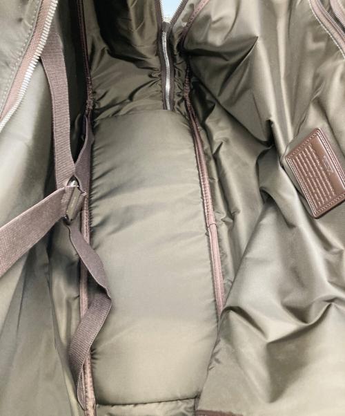 TUMI（トゥミ）TUMI (トゥミ) レザーコンビブリーフケース/ブリーフケース/ビジネスバッグ オリーブ×ブラウンの古着・服飾アイテム