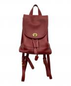 COACHコーチ）の古着「OLD COACH /レザーリュック/9960」｜レッド
