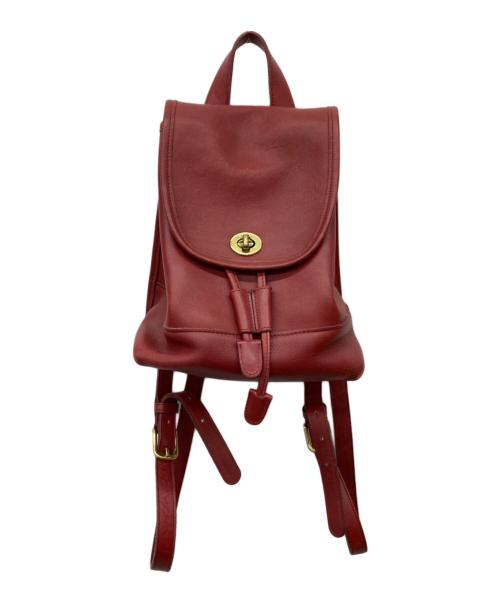 COACH（コーチ）COACH (コーチ) OLD COACH /レザーリュック/9960 レッドの古着・服飾アイテム