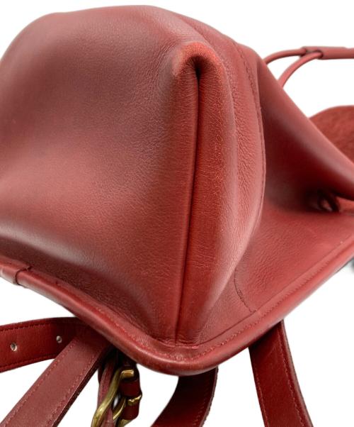 COACH（コーチ）COACH (コーチ) OLD COACH /レザーリュック/9960 レッドの古着・服飾アイテム