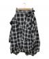 SLY（スライ）の古着「DAMAGE FLANNEL 2WAY スカート/ダメージフランネル2WAYスカート」｜グレー×ブラック