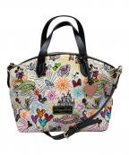 DOONEY&BOURKE×DISNEYドゥーニーアンドバーク×ディズニー）の古着「2WAYバッグ/ディズニー」｜ホワイト×マルチカラー