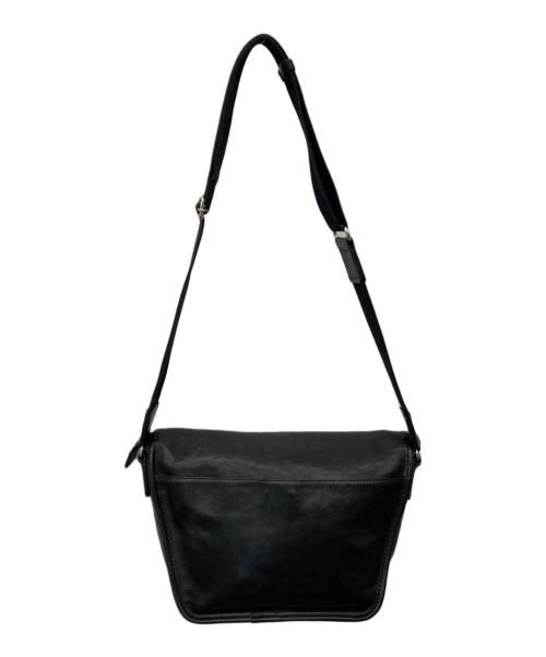 ultima tokyo（ウルティマトーキョー）ultima TOKYO (ウルティマトーキョー) フラップレザーショルダーバッグ ブラックの古着・服飾アイテム