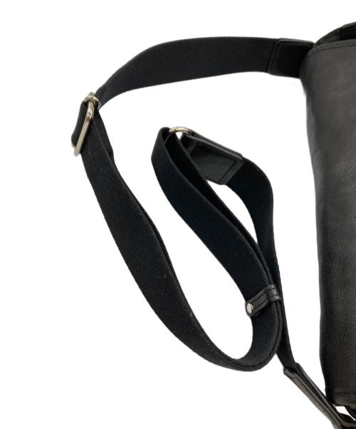 ultima tokyo（ウルティマトーキョー）ultima TOKYO (ウルティマトーキョー) フラップレザーショルダーバッグ ブラックの古着・服飾アイテム