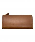 organオルガン）の古着「ダコタレザー/L字ダブルファスナー長財布」｜ブラウン