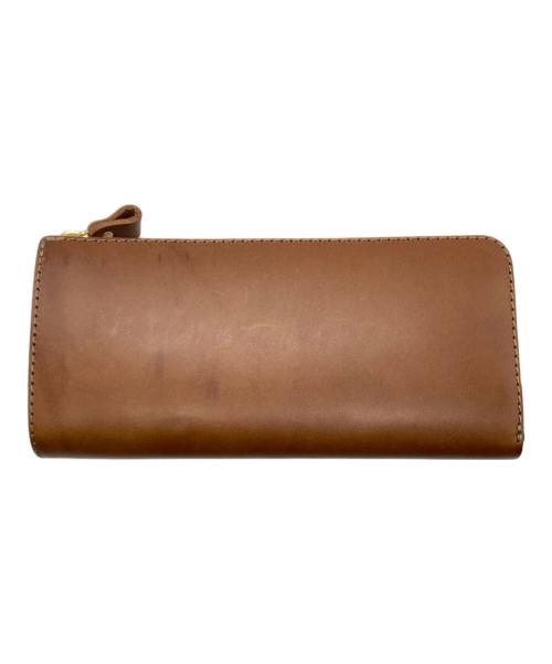 organ（オルガン）organ (オルガン) ダコタレザー/L字ダブルファスナー長財布 ブラウンの古着・服飾アイテム