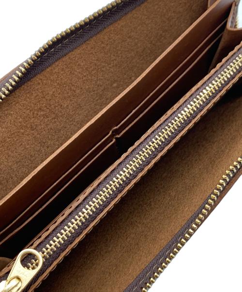 organ（オルガン）organ (オルガン) ダコタレザー/L字ダブルファスナー長財布 ブラウンの古着・服飾アイテム