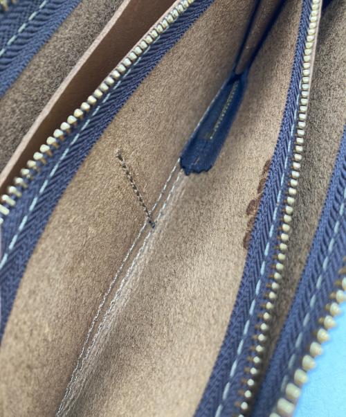 organ（オルガン）organ (オルガン) ダコタレザー/L字ダブルファスナー長財布 ブラウンの古着・服飾アイテム