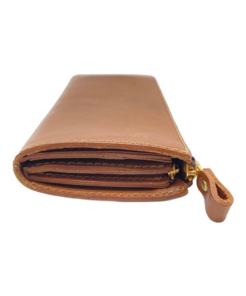 organ（オルガン）organ (オルガン) ダコタレザー/L字ダブルファスナー長財布 ブラウンの古着・服飾アイテム