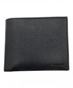 Aquascutumアクアスキュータム）の古着「バーミンガム コンパクトウォレット」｜ブラック