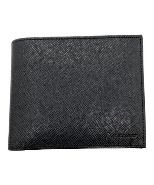 Aquascutum（アクアスキュータム）Aquascutum (アクアスキュータム) バーミンガム コンパクトウォレット ブラックの古着・服飾アイテム
