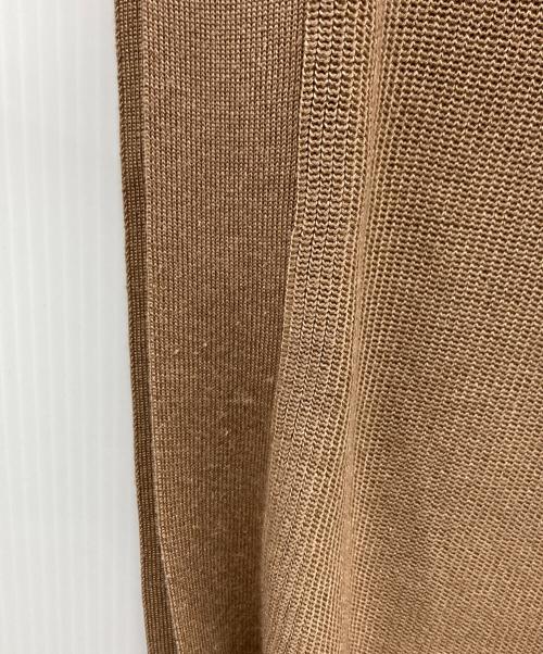 PRIORITY（プライオリティ）PRIORITY (プライオリティ) レーヨンリネンニットベスト ブラウン サイズ:38 未使用品の古着・服飾アイテム