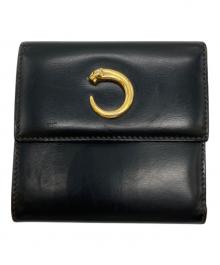 Cartier（カルティエ）の古着「Wallet mini, Panthere de Cartier」｜ブラック