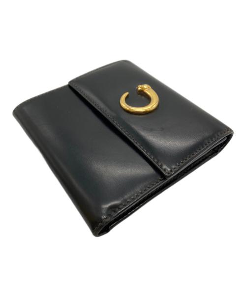 Cartier（カルティエ）Cartier (カルティエ) Wallet mini, Panthere de Cartier ブラックの古着・服飾アイテム