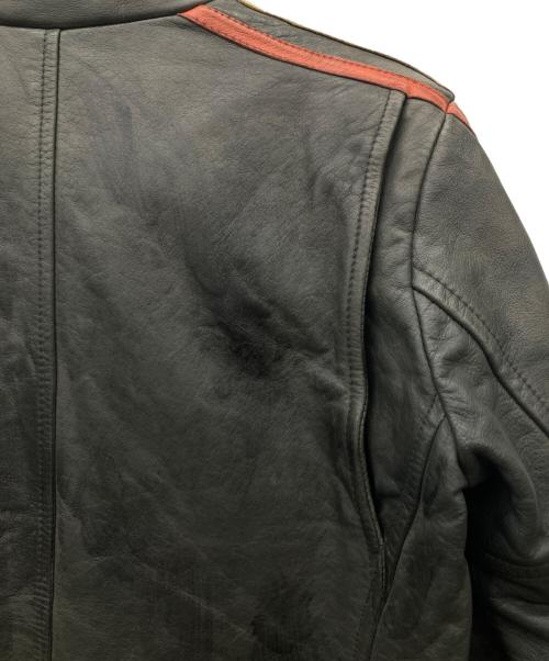 Schott（ショット）Schott (ショット) レーシングレザーブルゾン オリーブ サイズ:Sの古着・服飾アイテム