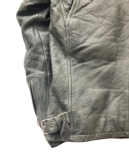 Schott（ショット）Schott (ショット) レーシングレザーブルゾン オリーブ サイズ:Sの古着・服飾アイテム