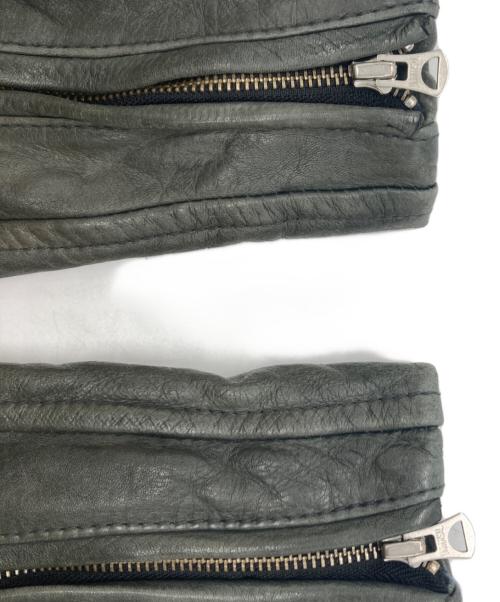 Schott（ショット）Schott (ショット) レーシングレザーブルゾン オリーブ サイズ:Sの古着・服飾アイテム