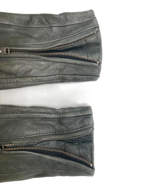 Schott（ショット）Schott (ショット) レーシングレザーブルゾン オリーブ サイズ:Sの古着・服飾アイテム