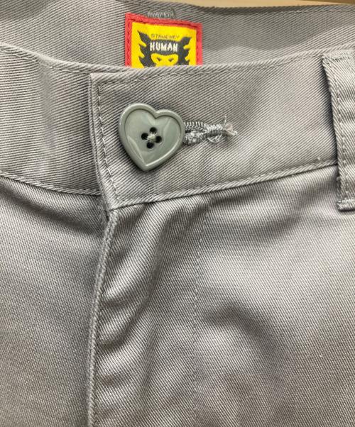 HUMAN MADE（ヒューマンメイド）HUMAN MADE (ヒューマンメイド) SKATER SHORTS/スケーターショーツ/ハーフパンツ グレー サイズ:Sの古着・服飾アイテム