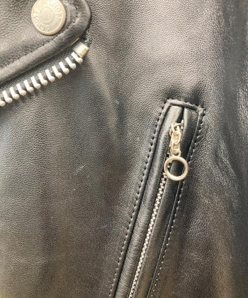 Schott（ショット）Schott (ショット) NEW DOUBLE BREST RIDERS/ニュー ダブル ブレスト ライダース/ラムレザージャケット/ライダースジャケット ブラック サイズ:Mの古着・服飾アイテム