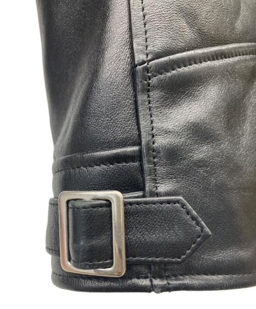Schott（ショット）Schott (ショット) NEW DOUBLE BREST RIDERS/ニュー ダブル ブレスト ライダース/ラムレザージャケット/ライダースジャケット ブラック サイズ:Mの古着・服飾アイテム