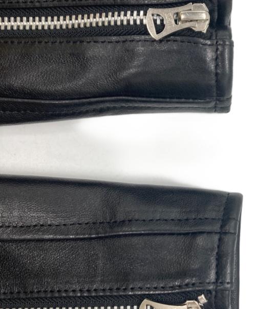 Schott（ショット）Schott (ショット) NEW DOUBLE BREST RIDERS/ニュー ダブル ブレスト ライダース/ラムレザージャケット/ライダースジャケット ブラック サイズ:Mの古着・服飾アイテム