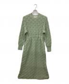AKIRA NAKAアキラナカ）の古着「透かし編みニットワンピース/ニットワンピース」｜グリーン