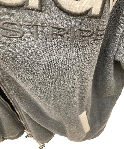 adidas（アディダス）adidas (アディダス) 90sトレフォイルロゴレイヤードパーカー/銀タグ グレー サイズ:Lの古着・服飾アイテム