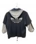 adidas (アディダス) 90sトレフォイルロゴレイヤードパーカー/銀タグ グレー サイズ:L：9000円