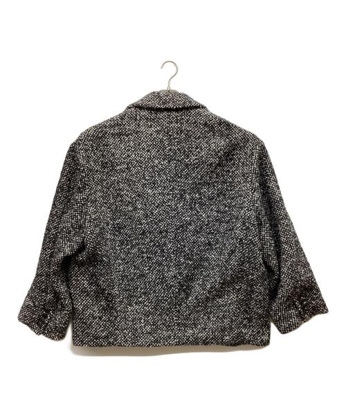 CLANE（クラネ）CLANE (クラネ) MIX COLOR OVER COAT/ミックスカラーオーバーコート ホワイト×ブラック サイズ:1の古着・服飾アイテム