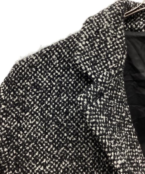 CLANE（クラネ）CLANE (クラネ) MIX COLOR OVER COAT/ミックスカラーオーバーコート ホワイト×ブラック サイズ:1の古着・服飾アイテム