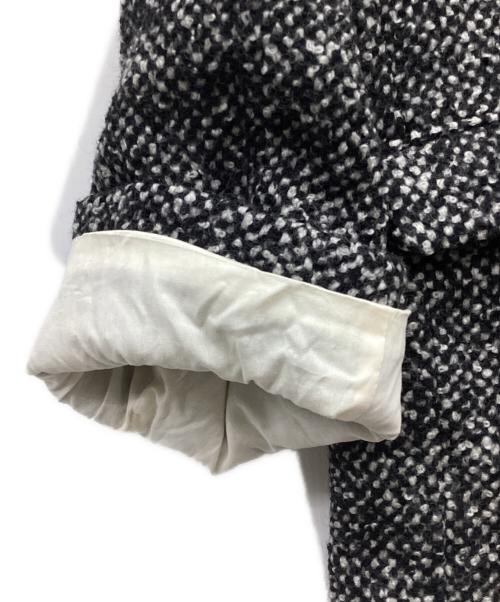 CLANE（クラネ）CLANE (クラネ) MIX COLOR OVER COAT/ミックスカラーオーバーコート ホワイト×ブラック サイズ:1の古着・服飾アイテム