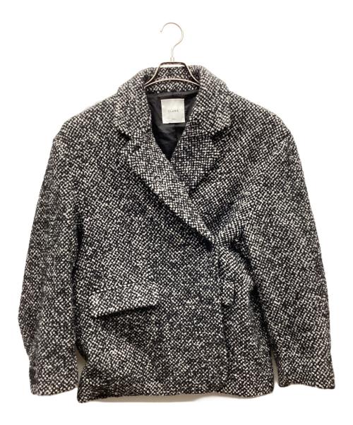 CLANE（クラネ）CLANE (クラネ) MIX COLOR OVER COAT/ミックスカラーオーバーコート ホワイト×ブラック サイズ:1の古着・服飾アイテム