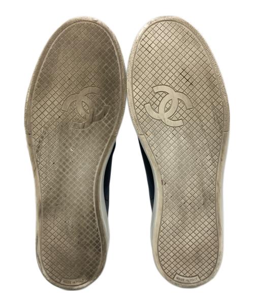 CHANEL（シャネル）CHANEL (シャネル) ココマーク レザー スニーカー ブラック サイズ:SIZE 39の古着・服飾アイテム