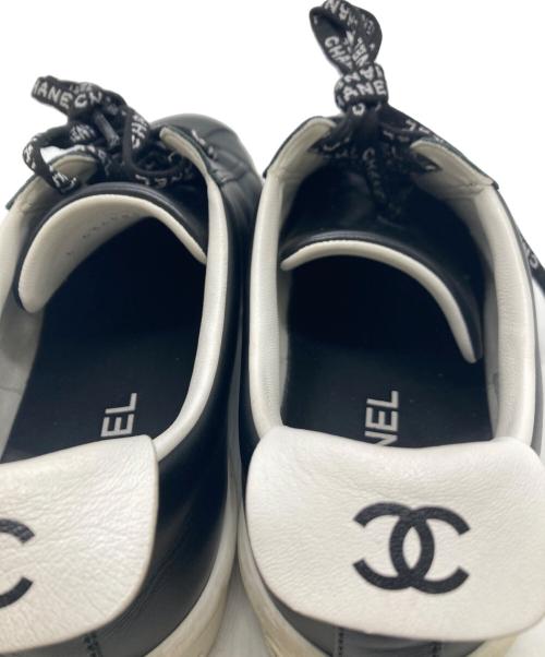 CHANEL（シャネル）CHANEL (シャネル) ココマーク レザー スニーカー ブラック サイズ:SIZE 39の古着・服飾アイテム