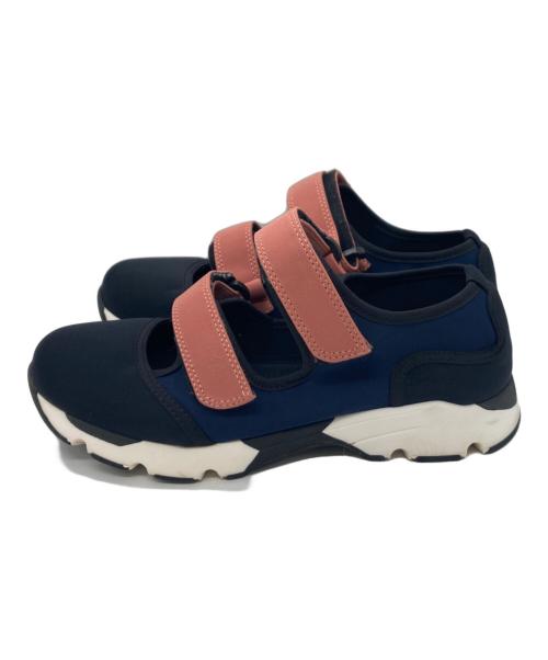 MARNI（マルニ）MARNI (マルニ) SCARPA SNEAKER/スカルパスニーカー/ベルクロスニーカー ネイビー×ピンク サイズ:39の古着・服飾アイテム