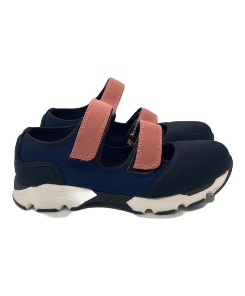 MARNI（マルニ）MARNI (マルニ) SCARPA SNEAKER/スカルパスニーカー/ベルクロスニーカー ネイビー×ピンク サイズ:39の古着・服飾アイテム