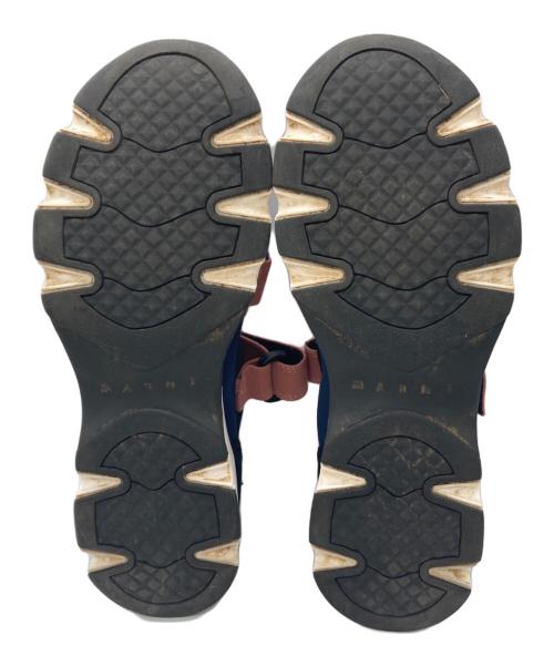 MARNI（マルニ）MARNI (マルニ) SCARPA SNEAKER/スカルパスニーカー/ベルクロスニーカー ネイビー×ピンク サイズ:39の古着・服飾アイテム