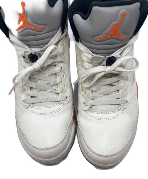 NIKE（ナイキ）NIKE (ナイキ) AIR JORDAN 5 ORANGE BLAZE//エアジョーダン5 オレンジブレイズ/ジョーダン5 ホワイト サイズ:26の古着・服飾アイテム