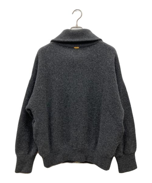 DEUXIEME CLASSE（ドゥーズィエム クラス）Deuxieme Classe (ドゥーズィエム クラス) OLBIA ロングジップ ブルゾン グレー サイズ:freeの古着・服飾アイテム