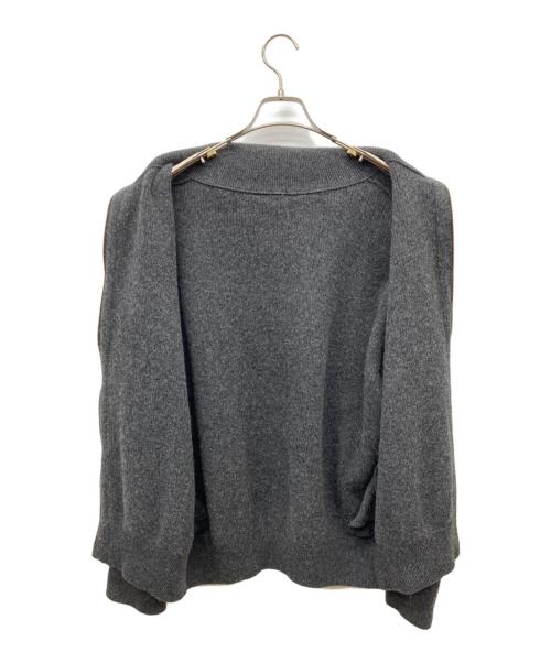 DEUXIEME CLASSE（ドゥーズィエム クラス）Deuxieme Classe (ドゥーズィエム クラス) OLBIA ロングジップ ブルゾン グレー サイズ:freeの古着・服飾アイテム