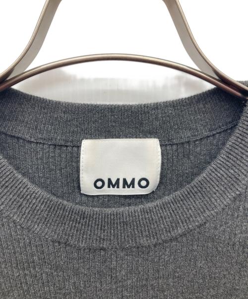 OMMO（オーエムエムオー）OMMO (オーエムエムオー) BUSTIER LAYERED BLOCKING KNIT グレー×ブルー サイズ:SIZE Freeの古着・服飾アイテム