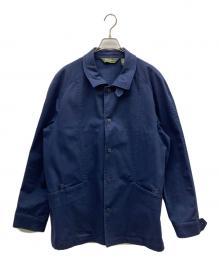Eddie Bauer（エディーバウアー）の古着「ヘリンボーンカバーオール」｜ネイビー