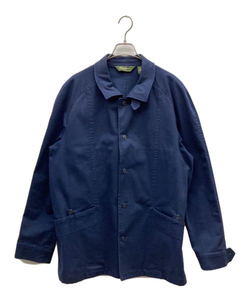 Eddie Bauer（エディーバウアー）Eddie Bauer (エディーバウアー) ヘリンボーンカバーオール ネイビー サイズ:XLの古着・服飾アイテム