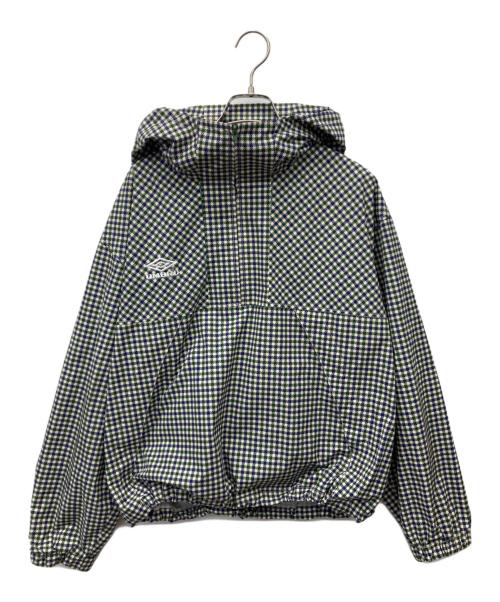 UMBRO（アンブロ）UMBRO (アンブロ) FREAK'S STORE (フリークストア) 別注 Anorak Parka 25SS/別注アノラックパーカー グリーン×ブルー サイズ:FREEの古着・服飾アイテム