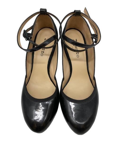 repetto（レペット）repetto (レペット) ストラプヒールパンプス ブラック サイズ:39の古着・服飾アイテム